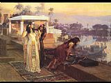 Cleopatra on the Terraces of Philae by Frederick Arthur Bridgman